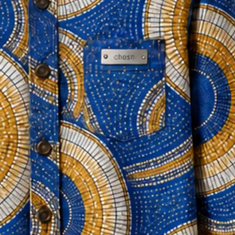 Cobalt Reverie Shirt print and pocket badge
